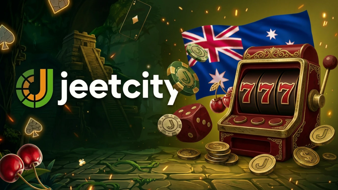 Jeetcity banking page showing PayID, POLi and card payment options for Australian players